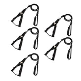 Kuber Industries Dog Harness For Medium Dogs & Leash Set|Premium Metal Hook|PDMGL-005-3|Comfortable Grip|Hand Spliced Belt For Added Strength |PDMGL-005-3|Soft Padding|Stylish Design|Black (Pack Of 5)